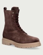 Tommy Hilfiger кубинки с платформа за деца от велур кафяви T4A5-35172