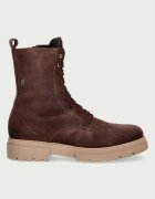 Tommy Hilfiger кубинки с платформа за деца от велур кафяви T4A5-35172