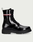 Tommy Hilfiger кубинки за деца черни T4A5-35177