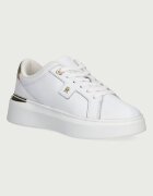 Tommy Hilfiger маратонки дамски от кожа TH PLATFORM CHIC SNEAKER бели FW0FW09626