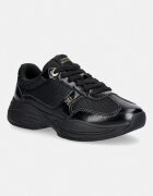 Tommy Hilfiger MODERN RUNNER SHINY LEATHER маратонки дамски черни FW0FW09413