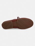 Tommy Hilfiger мокасини дамски от кожа TH SLEEK LEATHER BOAT SHOE бордо FW0FW09148