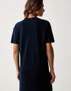 Tommy Hilfiger нощница дамска от памук тъмносиня UW0UW06689