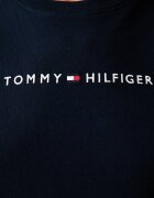 Tommy Hilfiger нощница дамска от памук тъмносиня UW0UW06689