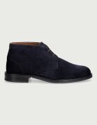 Tommy Hilfiger обувки мъжки от велур CORPORATE DRESSY SUEDE LACE BOOT тъмносини FM0FM05951