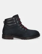 Tommy Hilfiger Обувки от набук CLEATED HILFIGER WRM HOOK BOOT мъжки в тъмносиньо FM0FM05699