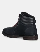 Tommy Hilfiger Обувки от набук CLEATED HILFIGER WRM HOOK BOOT мъжки в тъмносиньо FM0FM05699