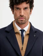 Tommy Hilfiger палто мъжко с вълна тъмносиньо MW0MW40768