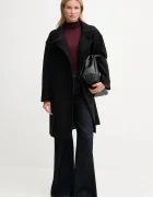Tommy Hilfiger Палто с вълна в черно WW0WW47372