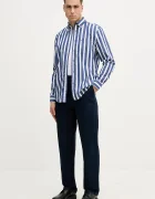 Tommy Hilfiger Памучен панталон мъжки в тъмносиньо с кройка тип чино MW0MW41914