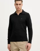 Tommy Hilfiger Памучен пуловер мъжки в черно от лека материя MW0MW41644