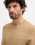 Tommy Hilfiger Памучен пуловер мъжки в кафяво от лека материя MW0MW41643