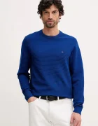Tommy Hilfiger Памучен пуловер мъжки в синьо от лека материя MW0MW41643