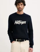 Tommy Hilfiger Памучен пуловер мъжки в тъмносиньо MW0MW41647