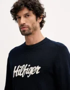 Tommy Hilfiger Памучен пуловер мъжки в тъмносиньо MW0MW41647