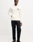 Tommy Hilfiger Памучен суичър мъжки в бежово с качулка с принт MW0MW41434