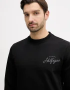 Tommy Hilfiger Памучен суичър мъжки в черно с апликация MW0MW42536