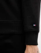 Tommy Hilfiger Памучен суичър мъжки в черно с апликация MW0MW42536