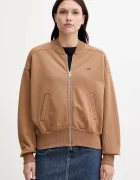 Tommy Hilfiger Памучен суичър в кафяво с изчистен дизайн WW0WW45753