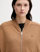Tommy Hilfiger Памучен суичър в кафяво с изчистен дизайн WW0WW45753
