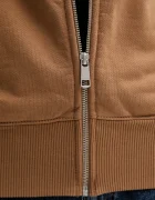 Tommy Hilfiger Памучен суичър в кафяво с изчистен дизайн WW0WW45753