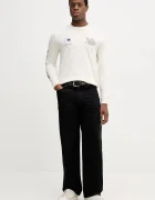 Tommy Hilfiger Памучна блуза с дълги ръкави в бежово с принт MW0MW41467