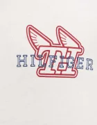 Tommy Hilfiger Памучна блуза с дълги ръкави в бежово с принт MW0MW41467