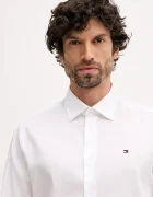 Tommy Hilfiger Памучна риза в бяло със стандартна кройка с класическа яка MW0MW41702