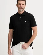 Tommy Hilfiger Памучна тениска с яка