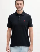 Tommy Hilfiger Памучна тениска с яка