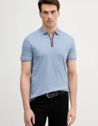 Tommy Hilfiger Памучна тениска с яка