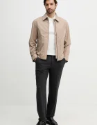 Tommy Hilfiger Памучна тениска с яка в бяло с апликация MW0MW41612