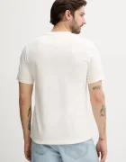 Tommy Hilfiger Памучна тениска в бежово с апликация MW0MW39364