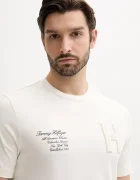 Tommy Hilfiger Памучна тениска в бежово с апликация MW0MW39364