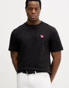 Tommy Hilfiger Памучна тениска в черно с апликация MW0MW41468