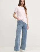 Tommy Hilfiger Памучна тениска в розово WW0WW45428