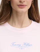 Tommy Hilfiger Памучна тениска в розово WW0WW45428
