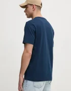 Tommy Hilfiger Памучна тениска в тъмносиньо с апликация MW0MW38628