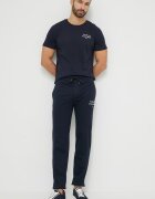 Tommy Hilfiger Памучна тениска в тъмносиньо с принт UM0UM02916