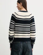 Tommy Hilfiger Памучна жилетка дамска в тъмносиньо от лека материя WW0WW48795