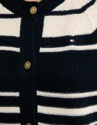 Tommy Hilfiger Памучна жилетка дамска в тъмносиньо от лека материя WW0WW48795