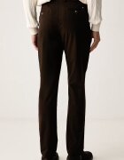 Tommy Hilfiger панталон чино мъжки от памук с еластан кафяв MW0MW40262