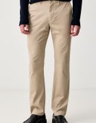Tommy Hilfiger панталон мъжки от памук с еластан бежов MW0MW41993