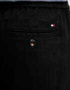 Tommy Hilfiger панталон мъжки с добавен лен черен със стандартна талия MW0MW42336