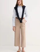 Tommy Hilfiger Панталон в бежово с широка каройка с висока талия WW0WW45791