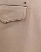 Tommy Hilfiger Панталон в бежово с широка каройка с висока талия WW0WW45791