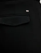 Tommy Hilfiger Панталон в черно със стандартна кройка с висока талия WW0WW47799