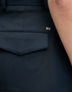 Tommy Hilfiger Панталон в тъмносиньо със стандартна кройка с висока талия WW0WW49471