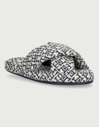 Tommy Hilfiger пантофи дамски TH FEMININE HOUSE SHOES MONOGRAM тъмносини FW0FW09631