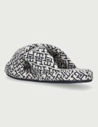 Tommy Hilfiger пантофи дамски TH FEMININE HOUSE SHOES MONOGRAM тъмносини FW0FW09631